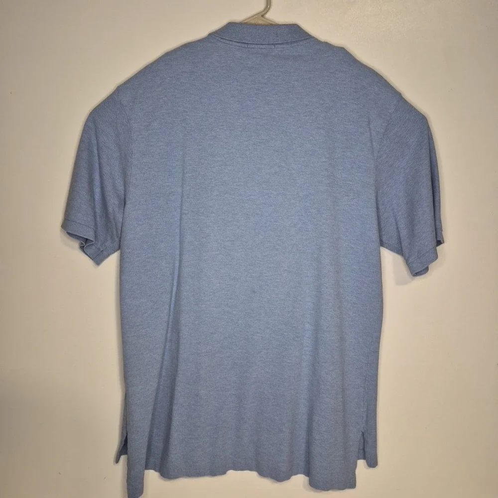 Polo Ralph Lauren Polo Shirt Mens XLT Heather Blue Short Sleeve Pony Golf Preppy
